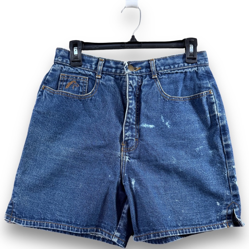 Vintage Jordache Jean Shorts Womens 10/11 Blue Denim Western Cowgirl Y2K 29W